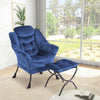 Comfy Lazy Chair with Footstool Relax Lounge Chair Accent Armchair Sofa Chair