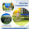 Heavy Duty Recreational Trampoline 10 x 8FT Backyard Trampoline-Blue