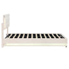 OTTOMAN STORAGE BED 4FT6 DOUBLE SIZE UPHOLSTERED BED FRAME HEADBOARD, LED & USB