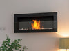 Bio fireplace 900x400 with glass Black Structural