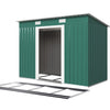 Metal Garden Shed 8 X 4ft Outdoor Yard Storage Tool House WITH FREE BASE & VENT