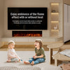 Clarendon Borderless Glass Fire - 71'' - Black