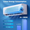 9000 BTU Ductless Wall-Mounted AC Unit with Remote Control
