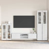 TV Cabinet Set FLORIN High Gloss White Engineered Wood