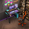100/120cm RGB Gaming Desk Computer Desks with LED Lights Cool Gaming Atmosphere