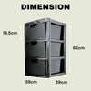 Large Rattan Drawer Storage Unit 2/3/4 Drawers Units Bedroom Office Desktop Draw