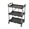Portable Folding Workshop Garage Trolley 3 Level Shelf Cart Storage 165lb UK