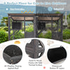 Indoor Cat Cage Playpen Catio Kitten Enclosure on Wheels w/ Roof-Grey