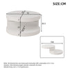 LED Coffee Table w/ Rotating Top, White, 70x70x35.5cm for Living Room, Office