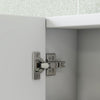 Wall Mounted Bathroom Mirror Cabinet with 4 Adjustable Shelves, White