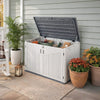 975 Litre Outdoor Storage Box Garden Patio Plastic Chest Lid Container Multibox