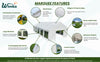 Marquee Gazebo HEAVY DUTY COMMERICAL PE 220gsm 4x6 4x8 5x10 6x12