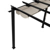 6 x 3m Aluminium Pergola with Retractable Roof Outdoor Garden Gazebo Canopy Tent