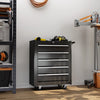 5-Drawer Tool Chest Steel Lockable Tool Storage Cabinet with Wheels
