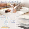 200 x 150 x 10cm Japanese Floor Mattress Futon Mattress Roll up Mattress-Beige