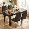 Mondeer Dining Table and Chairs Set 4 for Kitchen Home dining Room 120x80x75cm