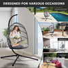 Hanging Swing Chair Outdoor Swing Garden Patio Hanging Wicker Hammock Pod Chair