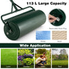 Metal Lawn Roller Push/Tow-Behind 113L Water/Sand-Filled Sod Roller Green