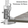 Glass Effect Marble Dining Table Square Top Coffee Table for Kitchen Living Room