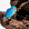 Serenity Cascading Tree Trunk Water Feature with Kingfisher Garden Fountain LED