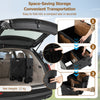 Heavy Duty Rolling Storage Trolley with Storage Racks & Wheels-Black