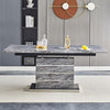 Parini Large Extending Dining Table In Melange Marble Effect