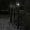 Outdoor Floor Lamp Black 110cm Stainless Steel