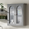 New Bathroom Cabinet With Shelf Wall Mounted For Bathroom Storage Grey