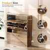 Slim Shoe Cabinet 3 Tier Drop Down Hallway Storage Unit