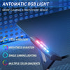 Gaming Desk LED RGB Computer Table Workstation w/ Cup Holder & Headphone Hook