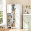 Kitchen Pantry Cupboard Freestanding Tall Storage Cabinet With 6 Door Shelves Ry