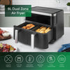 Emperial Dual Air Fryer 9L Double Basket Air Fryer 2400W Digital Touch Screen
