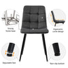 Extendable Round Dining Table Set Kitchen Oval Table for 4 People with 4 Chairs