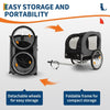 Bike Trailer for Kids 2 in1 Bicycle Trailer Buggy Rain UV Protection Foldable🔥