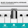 ♬Mustar Digital Piano 88 Graded Hammer Weighted Keys Keyboard Pedal Stand LED