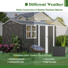 Garden Shed With Window Doors Outdoor Steel Apex Roof Tool Foundation