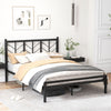 King Size Heavy-Duty Metal Frame Modern Bed Frame w/Under-bed Storage