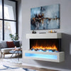 Wall Mounted Electric Fire with Log & Crystal Fuel Bed – Endeavour Fires Fenwick