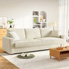 3/4 Seater Corduroy Sofa Jumbo Cord Modern Sofa Couch Seats with 2 Pillows Soft