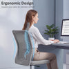 Vinsetto Mesh Back Armless Office Chair with Adjustable Height, Wheels Grey