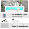 LED Sideboard High Gloss Front Buffet Cabinet TV Unit Stand 3 Doors White