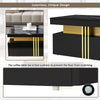 Coffee Table With Drawers Storage High Gloss Wooden Centre Table For Living Room