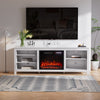 Electric Fireplace With TV Stand Unit Cabinet LED Fire Heater Flame Living Room