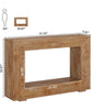 47 Inch Farmhouse Console Table, Narrow Wooden Entryway Sofa Table for Hallway