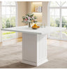 90CM Square Dining Table with 2 Placemats, Small Dinner Kitchen Table with Base