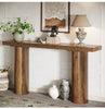 160cm Farmhouse Console Table Narrow Wooden Entryway Sofa Table for Living Room
