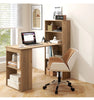 Computer Desk Wooden PC Laptop Table Writing Workstation 6-Tier Storage Shelves