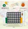 Giant 4 in a Row Game Jumbo Connect 4 Garden Games w/42 Rings Basketball Hoop