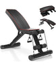 Weight Bench Adjustable Foldable Strength Training Full Body Workout Incline Gym