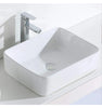 Bathroom Counter Top Ceramic White Basin Cloakroom Gloss Wash Sink 400mm x 300mm